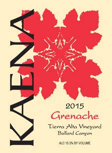 2015 Tierra Alta Grenache Image