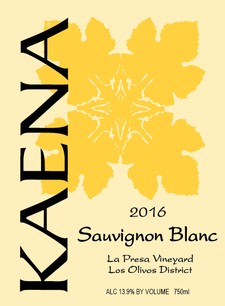 2016 Sauvignon Blanc (La Presa Vineyard)
