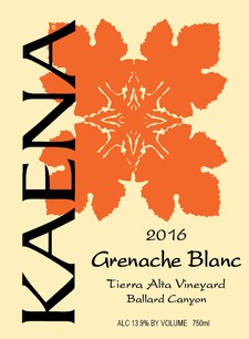 2016 Grenache Blanc Image
