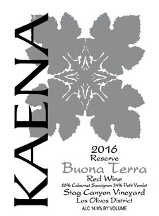 2016 Buona Terra Reserve
