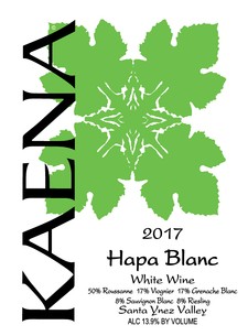 2017 Hapa Blanc