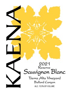 2021 Reserve Sauvignon Blanc